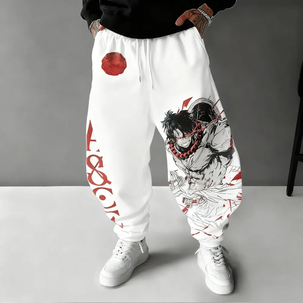 One Piece Ace Anime Sweatpants