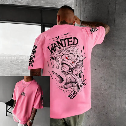 T-shirt One Piece imprimé 3D été manches