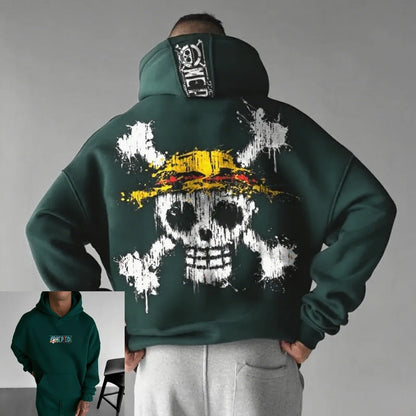 Sweat à capuche One Piece oversize
