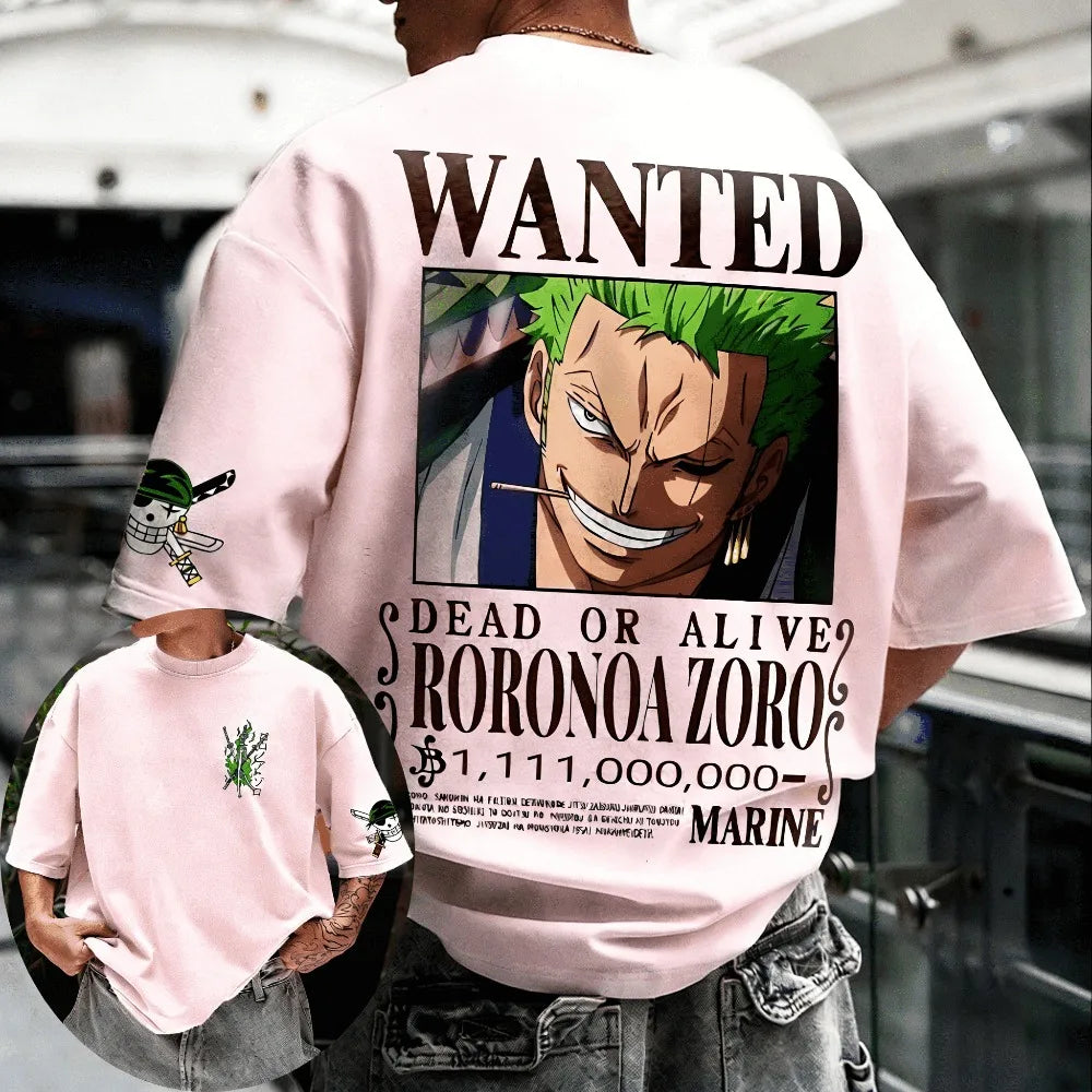T-shirt Zoro One Piece coton