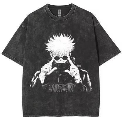 T-shirt Gojo Jujutsu Kaisen coton
