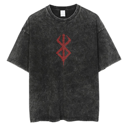 Berserk Anime Vintage Washed T-Shirt