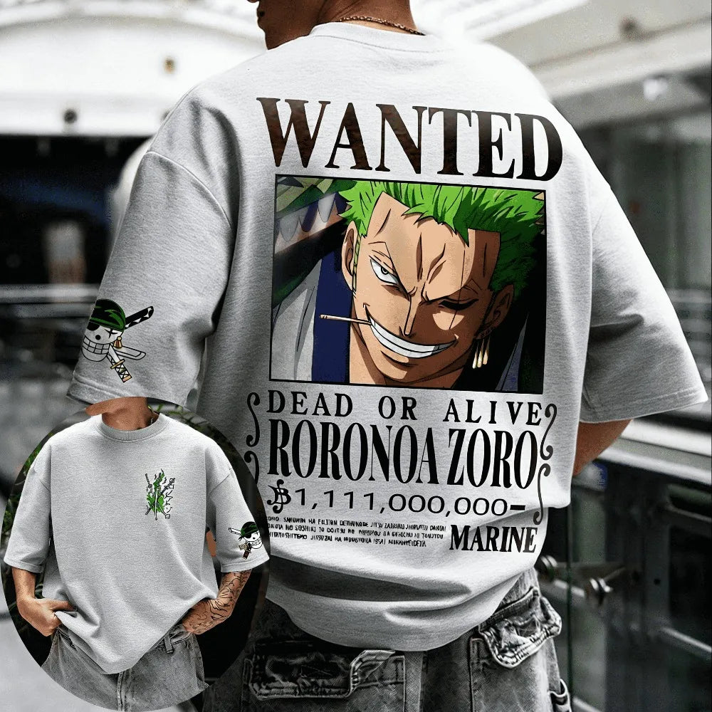 T-shirt Zoro One Piece coton