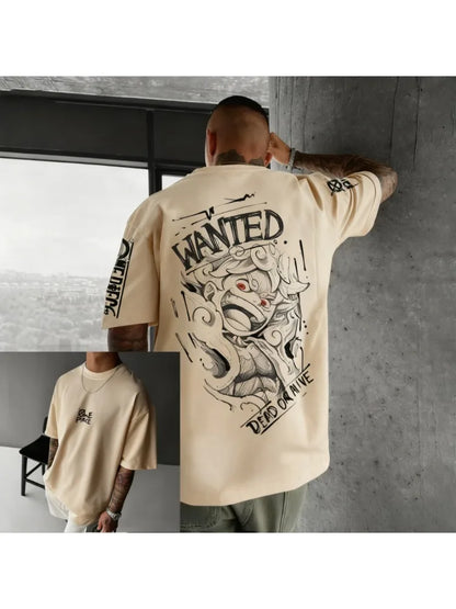 T-shirt One Piece imprimé 3D été manches