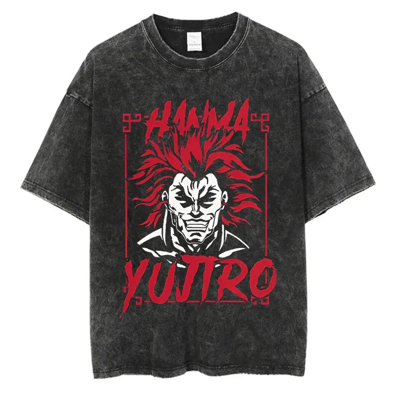 T-shirt Baki Hanma coton vintage