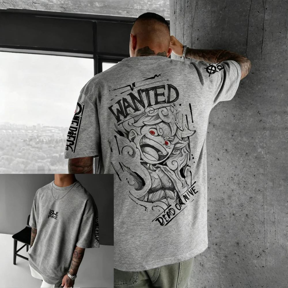 T-shirt One Piece imprimé 3D été manches