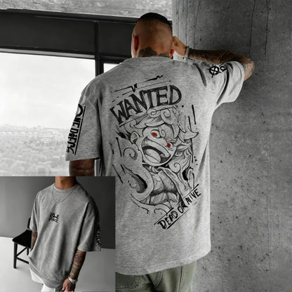 T-shirt One Piece imprimé 3D été manches