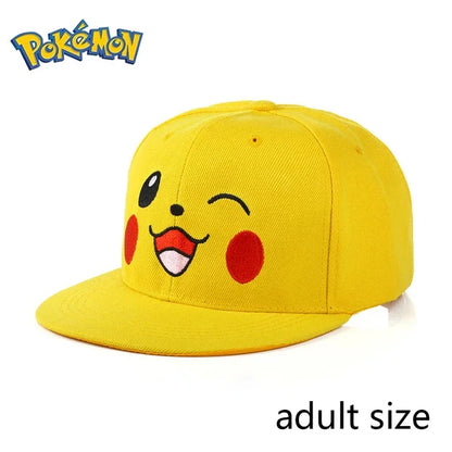 Casquette Pikachu Pokémon réglable flanelle unisexe