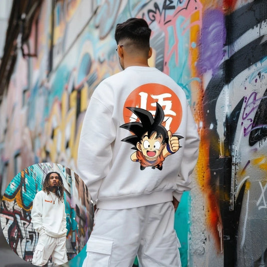 Dragon Ball Men's Sweatshirt Son Goku Japan Anime Hoodie Spring and Autumn Boys Children's Y2k Long-sleeved Parent-Child Outfit