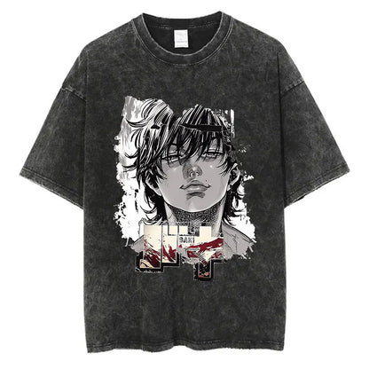 T-shirt Baki Hanma coton vintage