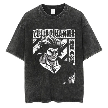 T-shirt Baki Hanma coton vintage