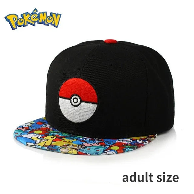Casquette Pikachu Pokémon réglable flanelle unisexe