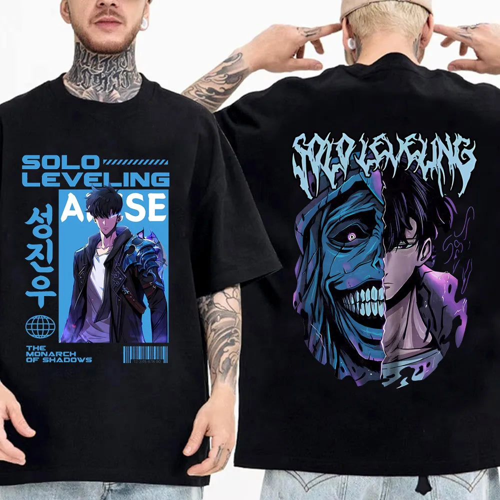 T-shirt Solo Leveling Sung Jinwoo coton
