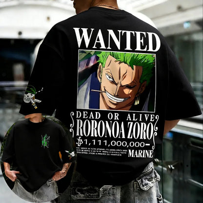 T-shirt Zoro One Piece coton