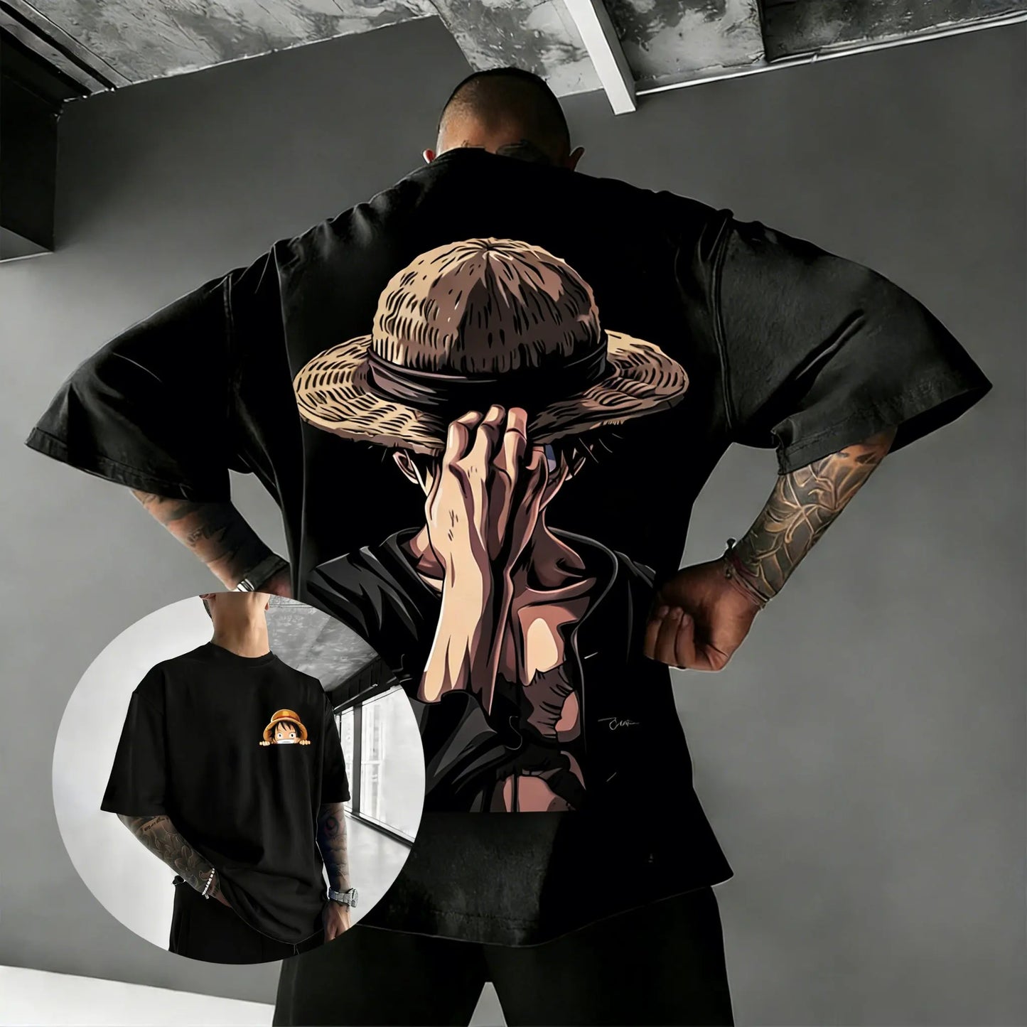 One Piece Luffy Oversized Anime T-Shirt