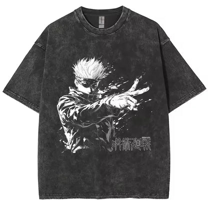 T-shirt Gojo Jujutsu Kaisen coton