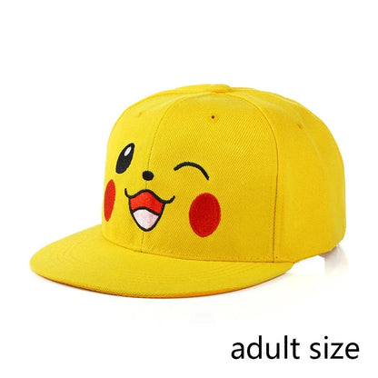 Casquette Pikachu Pokémon réglable flanelle unisexe
