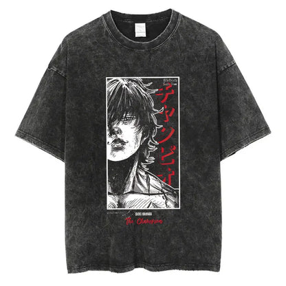 T-shirt Baki Hanma coton vintage