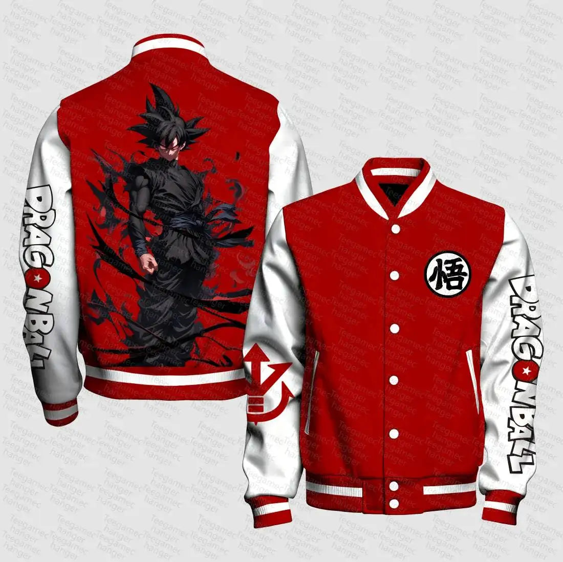Veste Dragon Ball Z Goku varsity rouge