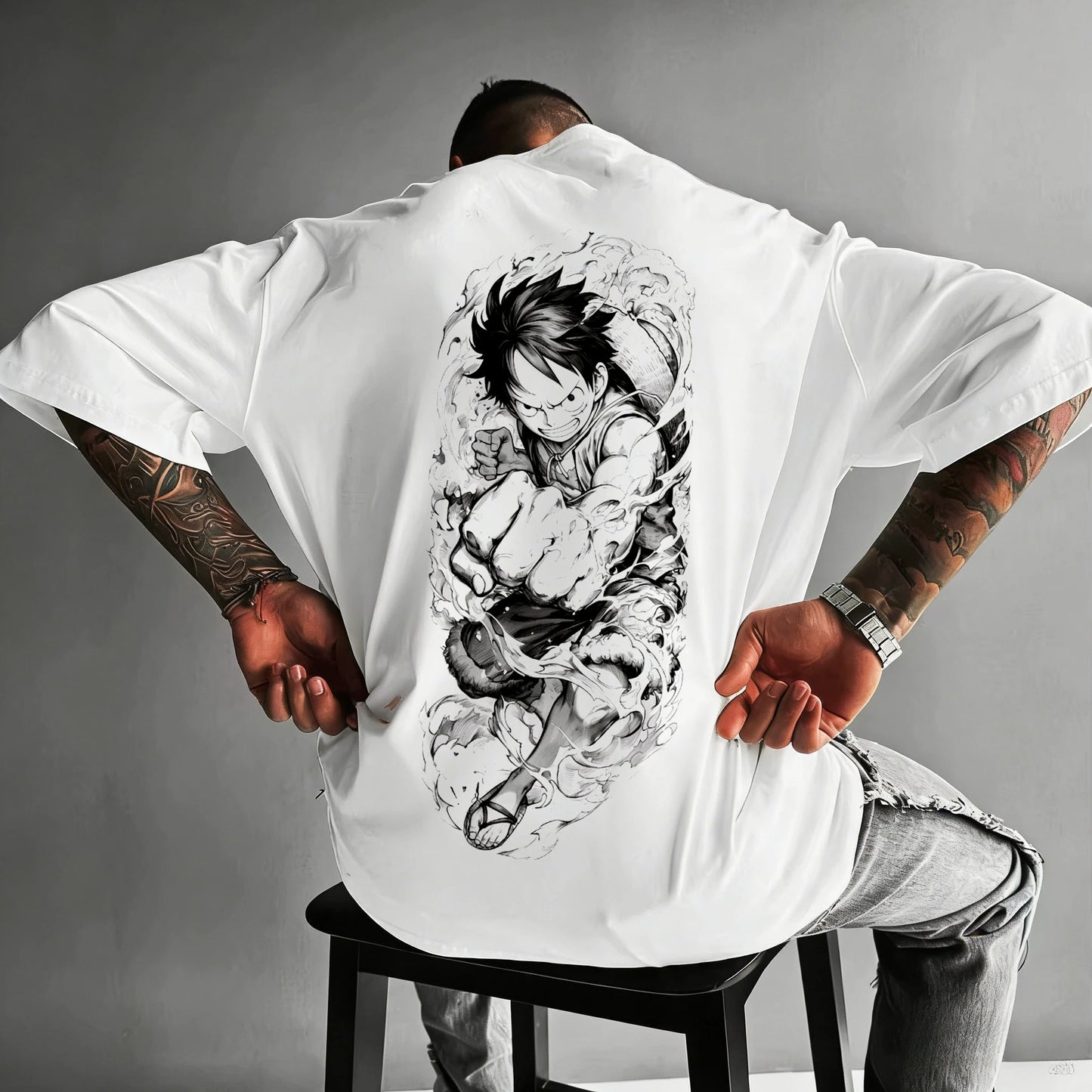 T-shirt One Piece Zoro Luffy enfant manches