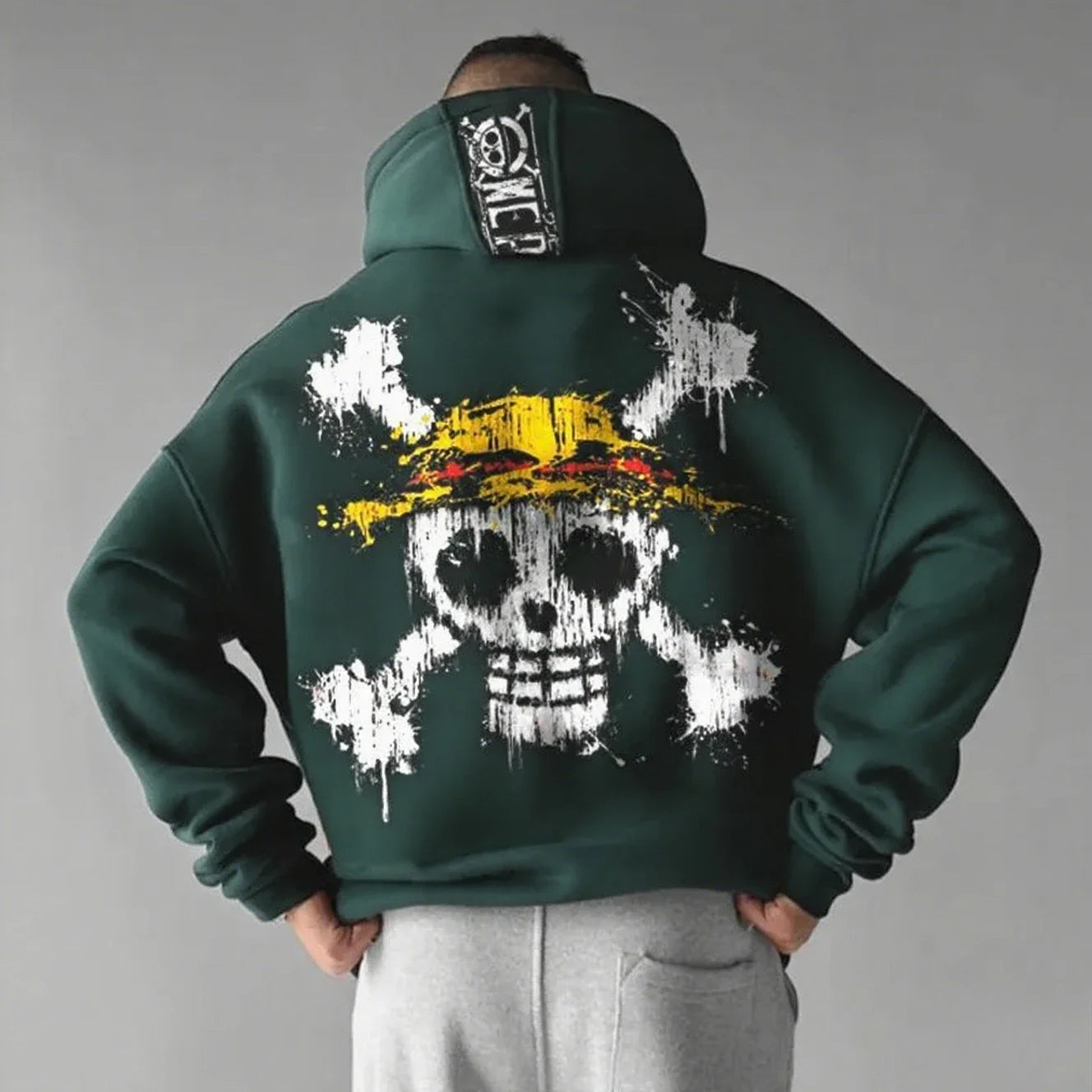 Sweat à capuche One Piece oversize