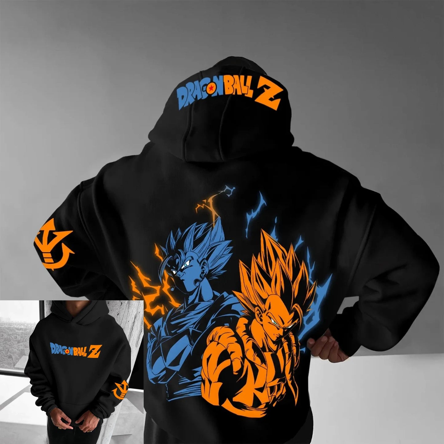Sweat Goku Vegeta Saiyan capuche