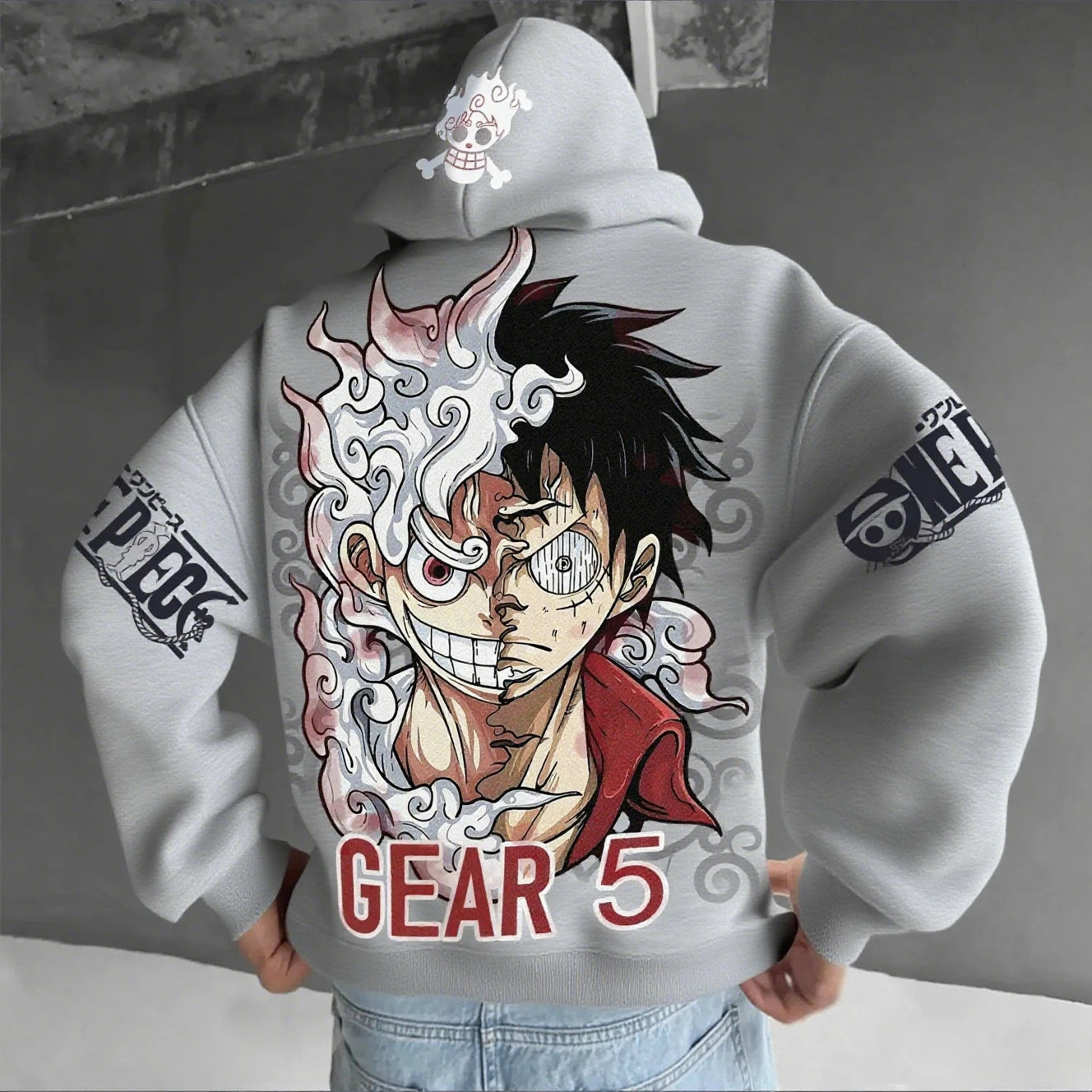 Sweat Luffy Gear 5 Nika coton