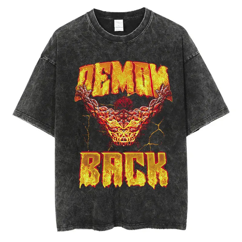 T-shirt Baki Hanma coton vintage
