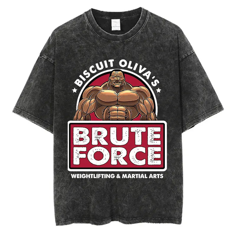 T-shirt Baki Hanma coton vintage