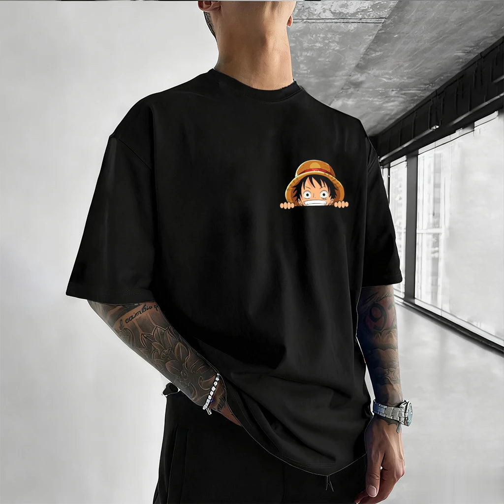 One Piece Luffy Oversized Anime T-Shirt