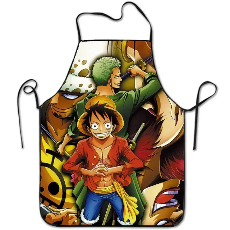 Tablier One Piece Luffy cuisine unisexe imprimé