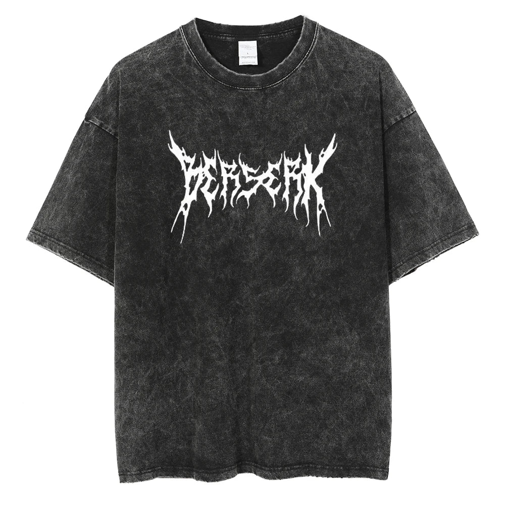 Berserk Anime Vintage Washed T-Shirt