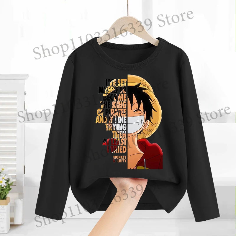 T-shirt One Piece manches longues enfant anime