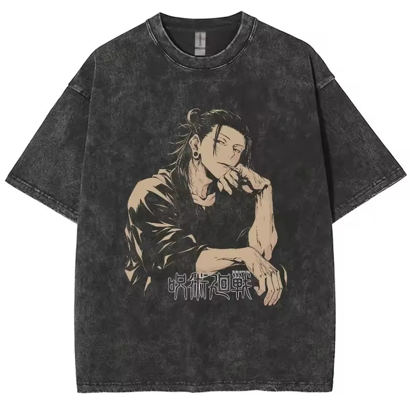 T-shirt Gojo Jujutsu Kaisen coton