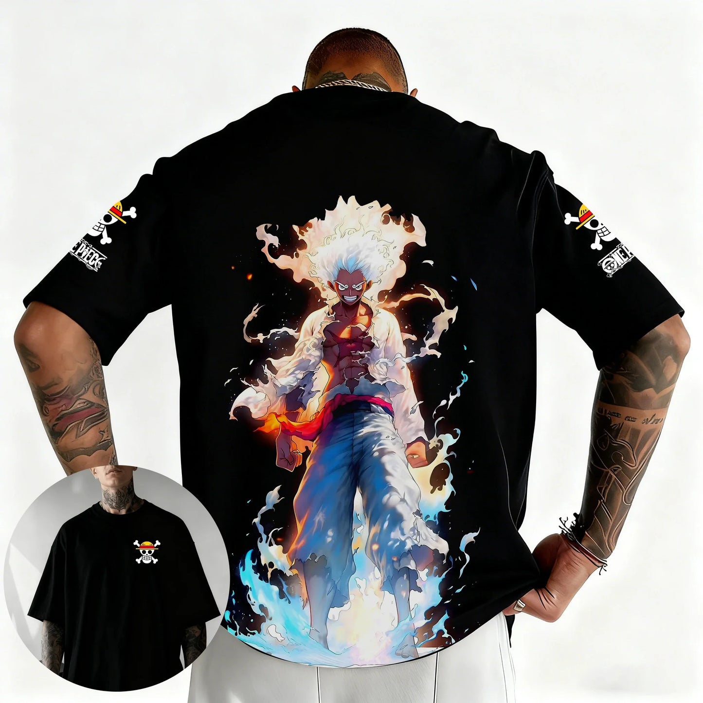 T-shirt One Piece Zoro Luffy enfant manches