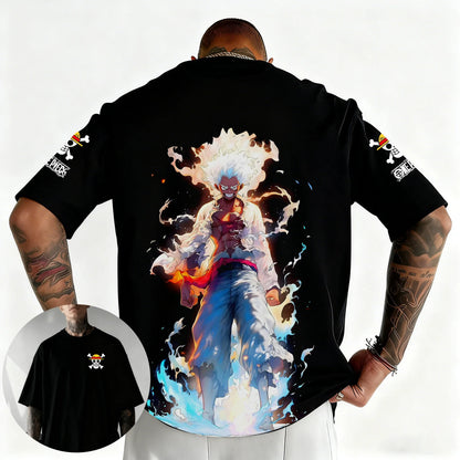 T-shirt One Piece Zoro Luffy enfant manches