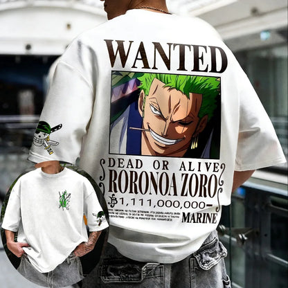 T-shirt Zoro One Piece coton