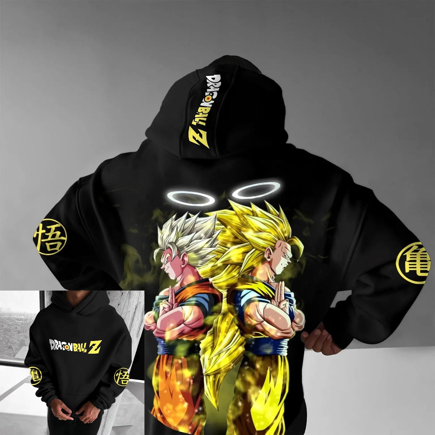 Sweat Goku Vegeta Saiyan capuche