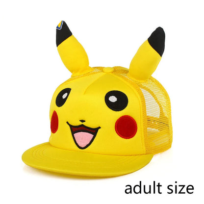 Casquette Pikachu Pokémon réglable flanelle unisexe