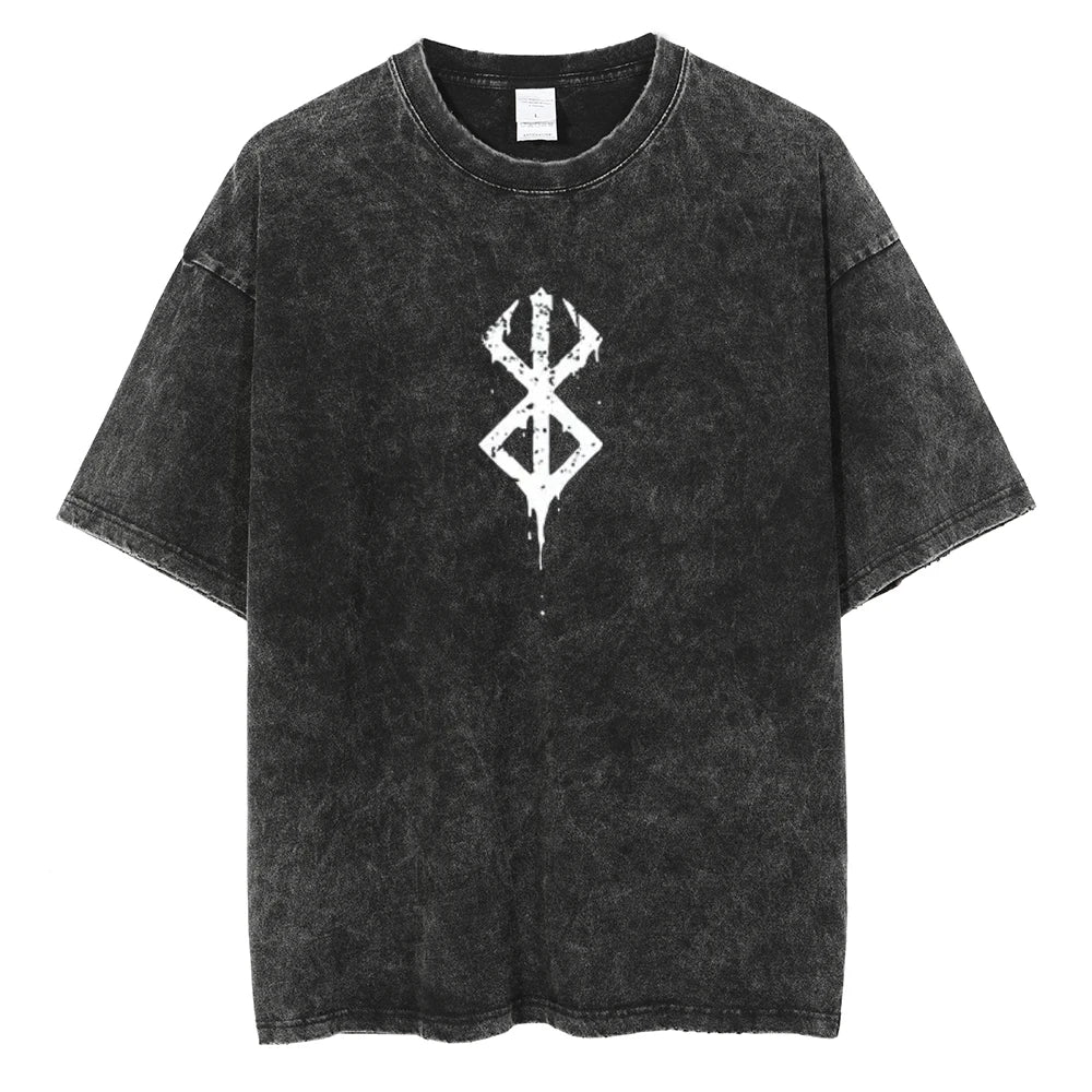 Berserk Anime Vintage Washed T-Shirt