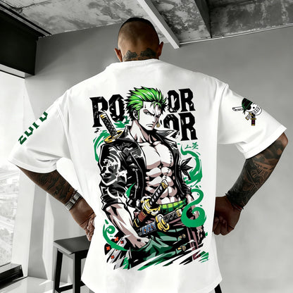 T-shirt One Piece Zoro Luffy enfant manches