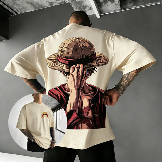 One Piece Luffy Oversized Anime T-Shirt
