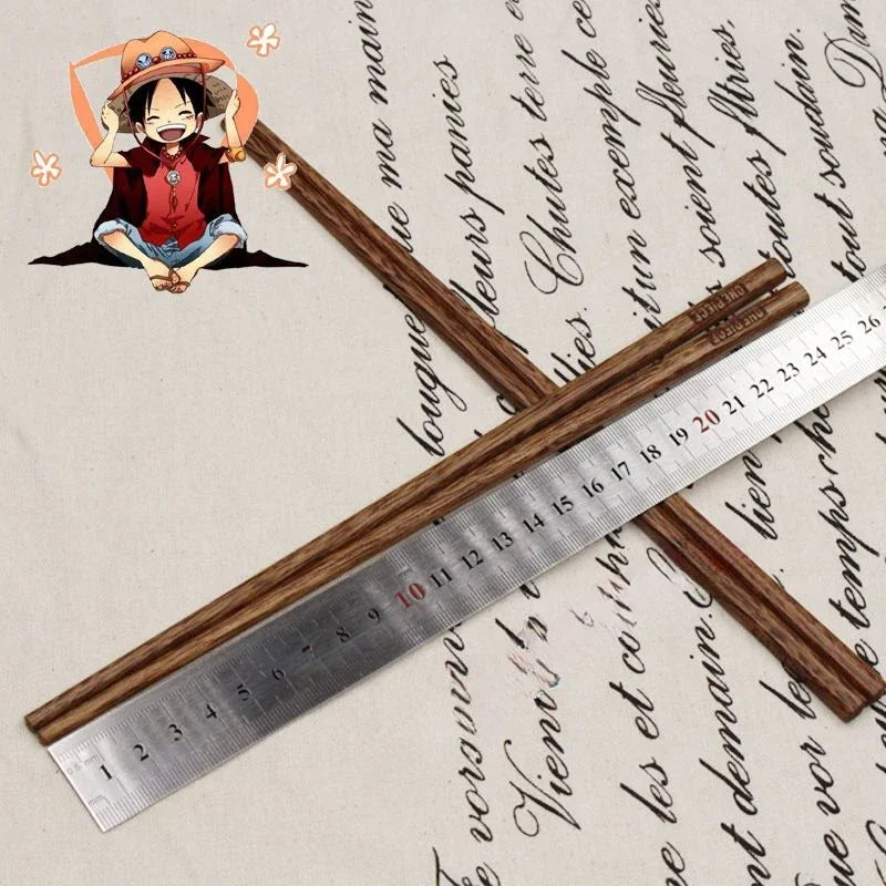 Baguettes One Piece bois réutilisables antidérapantes set