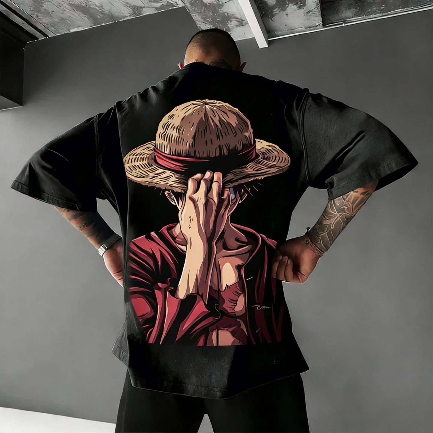 One Piece Luffy Oversized Anime T-Shirt