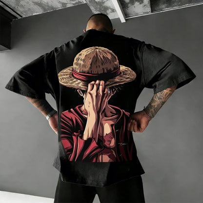 One Piece Luffy Oversized Anime T-Shirt