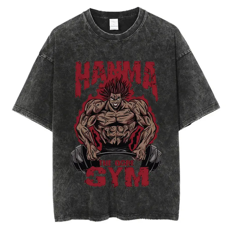 T-shirt Baki Hanma coton vintage