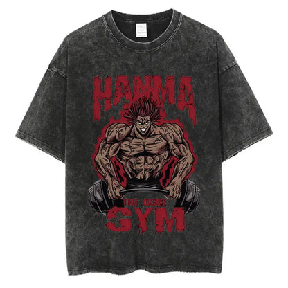 T-shirt Baki Hanma coton vintage