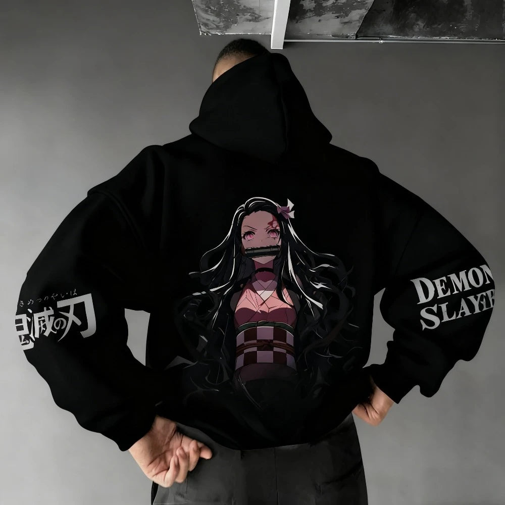 Sweat Demon Slayer Nezuko capuche