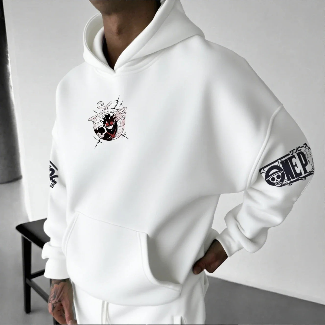 Sweat Luffy Gear 5 Nika coton