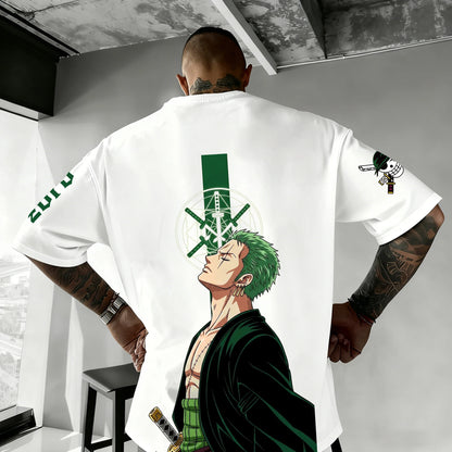 T-shirt One Piece Zoro Luffy enfant manches